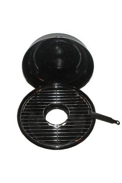 MetaloChimice Grill aragaz emailat + Set 4 Rezerve universale pentru mop cu putere absorbtie mare, Alb