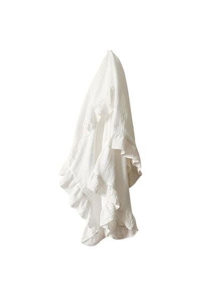 OEM Premium Muslin Blanket with Ruffle 100x100cm, Tesoro Bebe