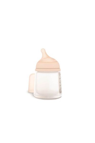 Suavinex Biberon anticolici 180ml cu tetină din silicon cu flux lent, zero luni