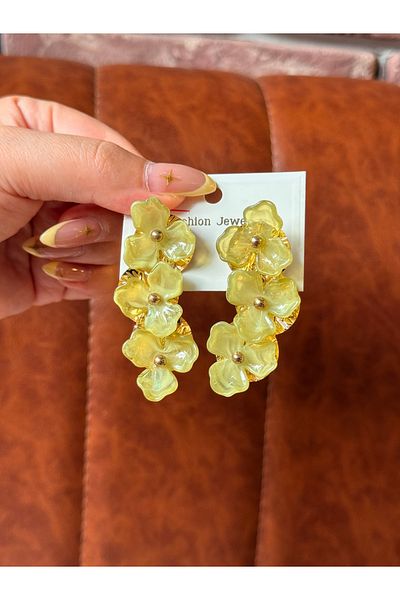luxyansımalar Big Flower Earrings