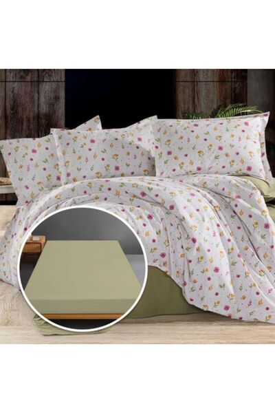 Ralex Ranforce 100% Cotton bed linen with mattress cover 140/160 cm x 200 cm, duvet 200 x 230 cm,