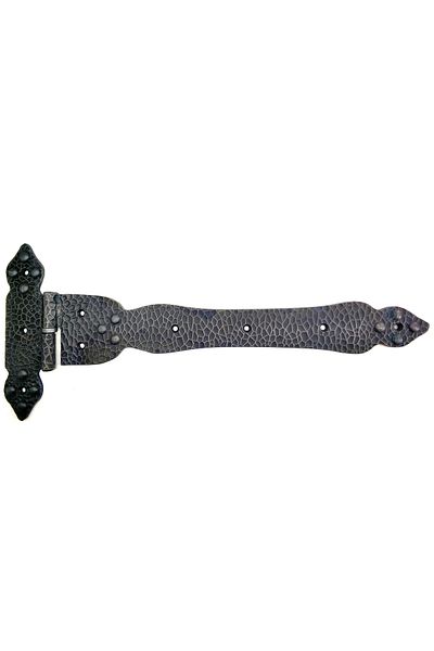 PRATİKOBA Antique Style Decorative Brass Tailed Faceted Forged Hinge - Battal, Oxid
