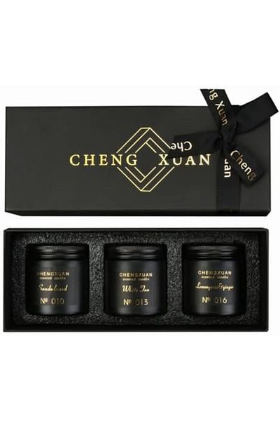 ChengXuan Scented Candle, Aromatherapy Candle with Soy Wax Gift Set for Bath Works 3Pcs