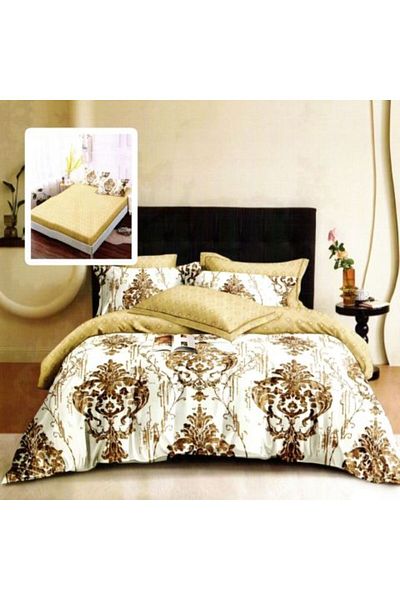 Ralex Economic package double bed linen Finet 6 pieces with mattress cover + 2 quilted pillows 50 x 70 cm