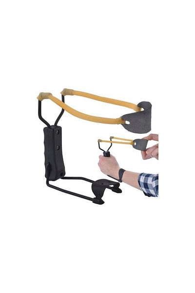 PROCART Praștie cu suport pentru antebraț, șnururi elastice din cauciuc, mâner ergonomic