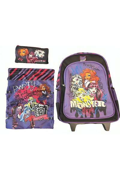 ANGMAD Rucsac Monster High, 40x27x13cm, 2 compartimente, bretele reglabile, multicolor