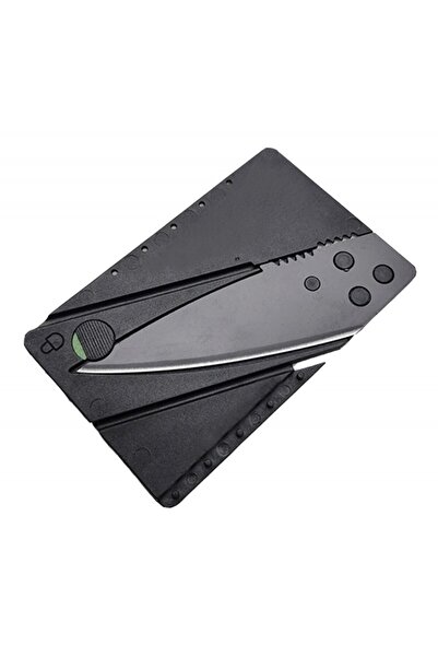 PROCART Multifunctional credit card knife, foldable, 55 HRC, 85.6 x 54 x 2.2mm, 13g, black
