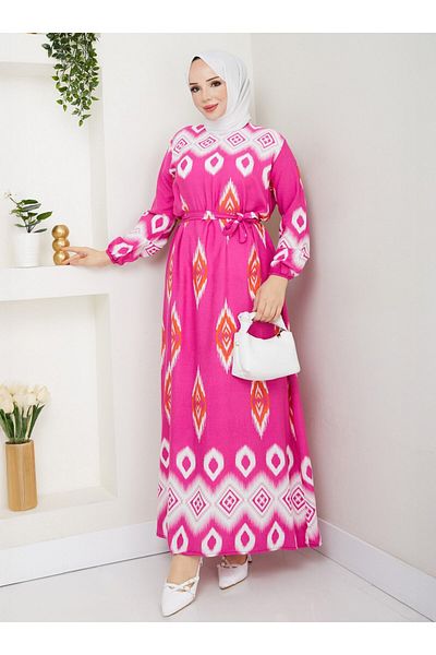 DEDEMAX Hijab Dress - Pink -