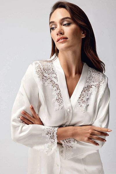 Beruflic Freshness 9950-pt satin lace detail pajama set