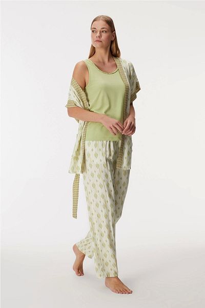 Beruflic Anil 11421 Women's Dressing Gown, Athlete and Pants Set