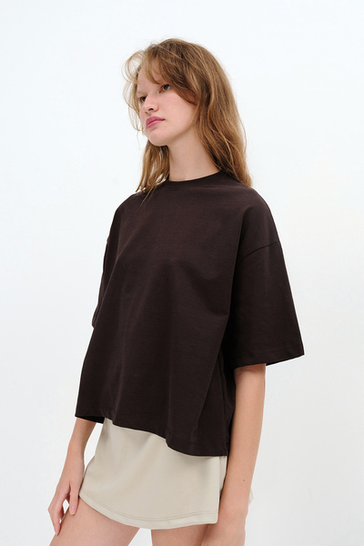 Addax Βασικό Χοντρό T-shirt P10493-W7