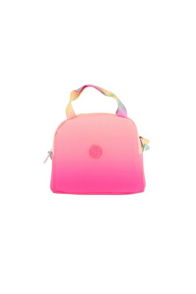 KAUKKO Salmon Pink Color Transitional Lunch Box for Girls (Thermal Insulated) (K9075)