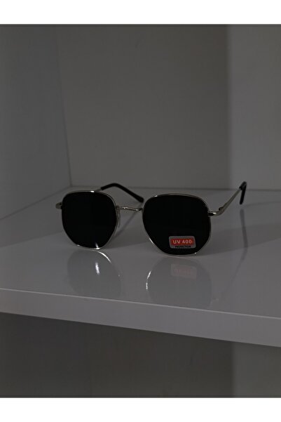 Ayel aksesuar Unisex Pentagon Sunglasses Smoked