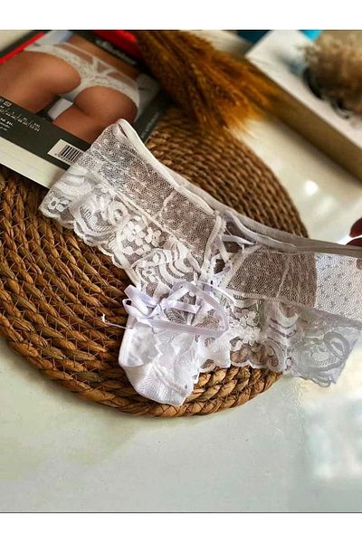Beruflic White Women's Polka Dot Panties Margarita-K1007