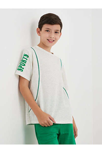 Styli Piping Detail T-Shirt and Shorts Set
