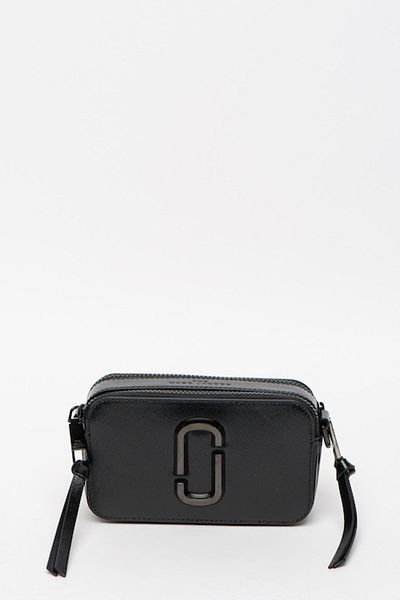 Marc Jacobs , Geanta crossbody de piele Snapshot, Auriu, Negru