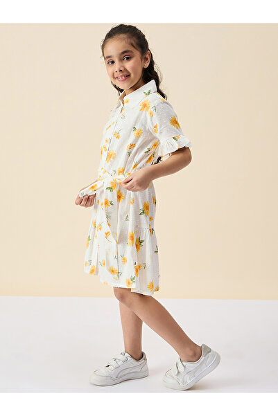 Stylo Bug By Styli Flower Print Dobby Shirt Dress