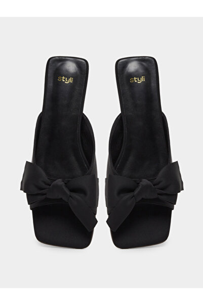 Styli Bow Detail Flat Sandals