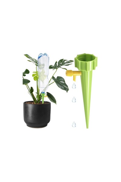 Gardlov Irigator de ghiveci, interior/exterior, capacitate 500 ml, 13,5x3 cm, verde