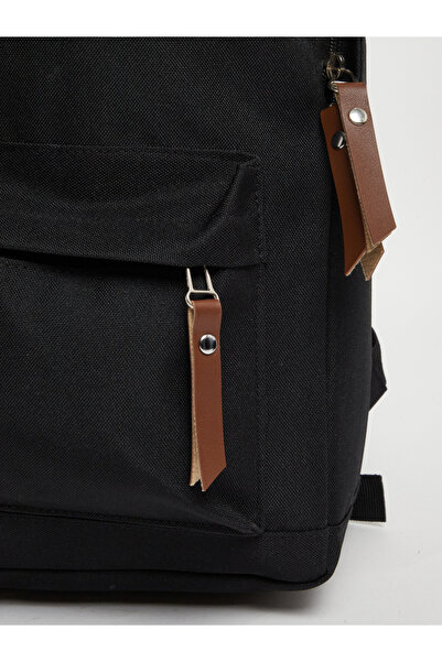 Styli Patch Detail Backpack with Zip Pocket