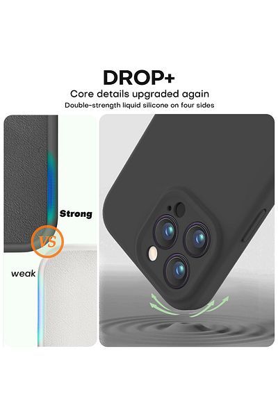 bzstore Case for Apple iPhone 16 Pro Max, Camera Protection, Anti-Scratch, Anti-Slip