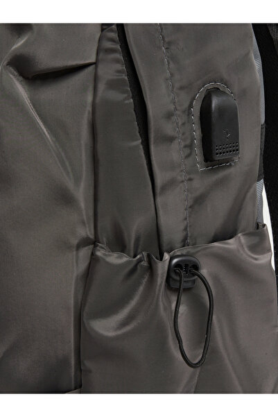 Styli Boys Grey Backpack with Front Zip Pocket 45x30x14.5cm