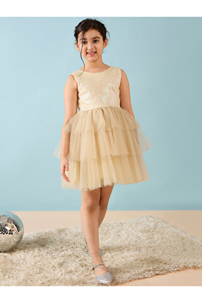 Stylo Bug By Styli Sequined Embellished Tulle Dress