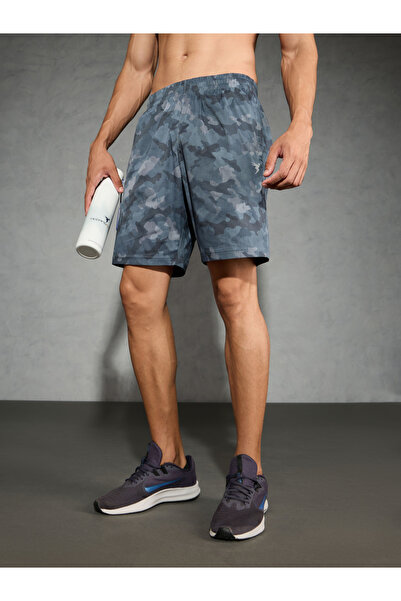 Technosport By Styli Solid 2-Way Stretch Camouflage Shorts