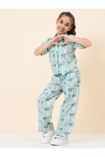 Stylo Bug By Styli All Over Print Shirt and Casual Pants Set