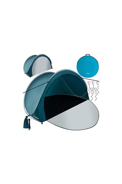 Trizand Beach tent, UV protection, zipper closure, mounting accessories, transport handle, 2x1.2x1.1m