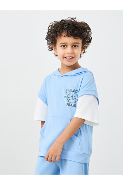 Styli Hooded Oversized T-Shirt and Shorts Set