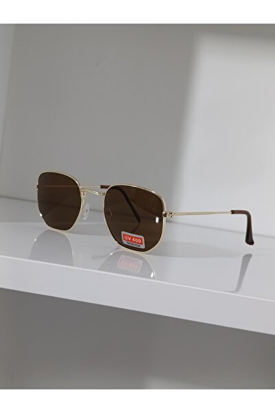 Ayel aksesuar Pentagon Sunglasses Gold Frame