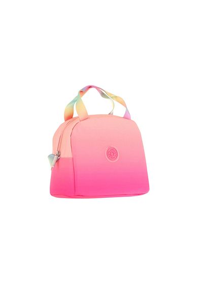 KAUKKO Salmon Pink Color Transitional Lunch Box for Girls (Thermal Insulated) (K9075)