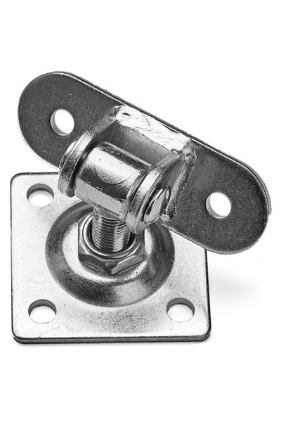 gwd Balama reglabilă cu placă de 80x80 mm, filet de 16 mm, reglabilă, lungime tijă 45 – 65 mm