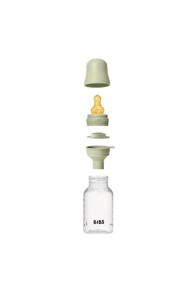 Bibs - Set complet de biberoane anticolici PP fără BPA, 150 ml, Latex, Salvie