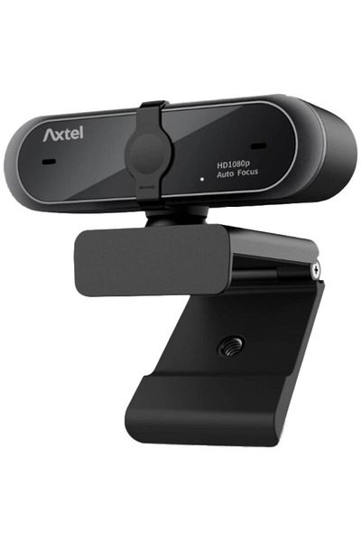 Axtel Webcam Full HD 1080p, Autofocus & White Balance, Privacy Shutter, USB