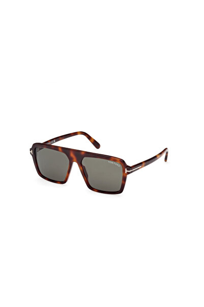 Tom Ford Tf 1176 53N 56 Erkek Pilot Kırçıllı Kahverengi Kemik Güneş Gözlüğü
