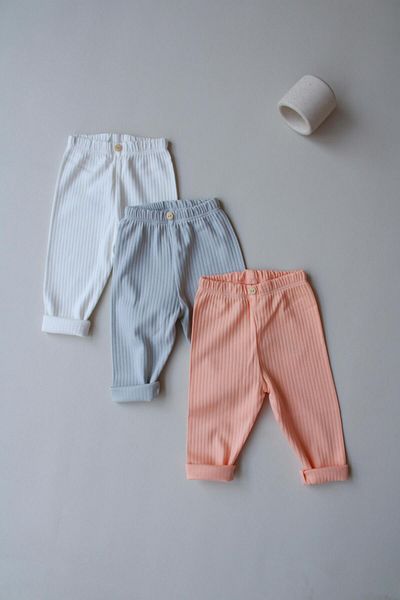 Oh La La Koala For Little Ones 3-Piece Baby Ribbed Girls Leggings Model 4