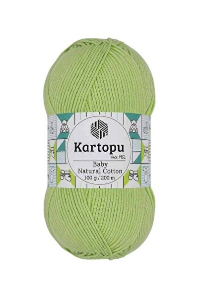 Kartopu K389 Baby Natural Cotton Yarn – 100g, 200m | Soft Cotton-Acrylic Blen...