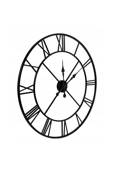 PROCART Retro style wall clock, metal, diameter 80 cm