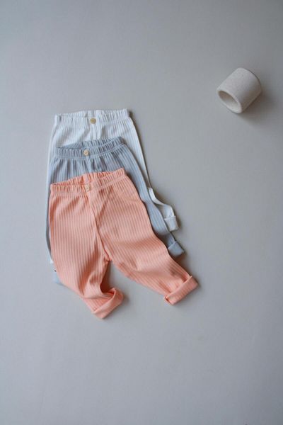 Oh La La Koala For Little Ones 3-Piece Baby Ribbed Girls Leggings Model 4