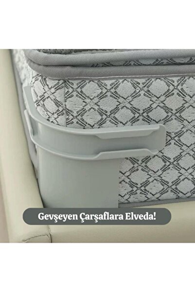 Genel Markalar 4 Adet Nevresim ve Çarşaf Düzenleyici Görünmez Nevresim Çarşaf Kilidi Organizeri