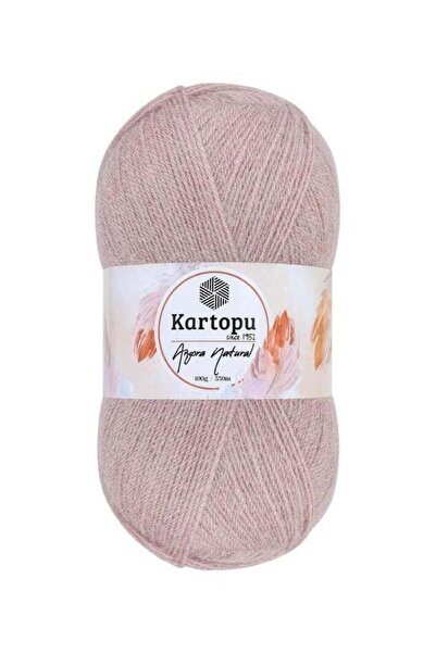 Kartopu خيط حياكة طبيعي من أنجورا K758 - 100 غرام، 550 متر | مزيج ناعم من الأ...