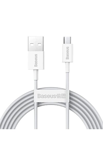 Baseus Cablu de date USB la Tip-C 65W, 2m - Seria Superior (CAYS001002) - Alb
