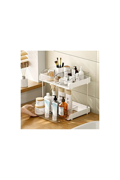 ElastiX Organizator multifuncțional L, suport de birou cu 2 rafturi