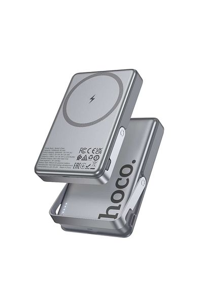 REDz Accessories MagSafe Battery, Hoco Q36A Sunlight 10000mAh, Wireless Charging 15W + USB‑C PD 20W, Integrated Stand