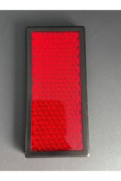 OTO SÜSLEN İSTANBUL Kedi Gözü Reflektör Kırmızı Yapışkanlı 12.5x6 cm