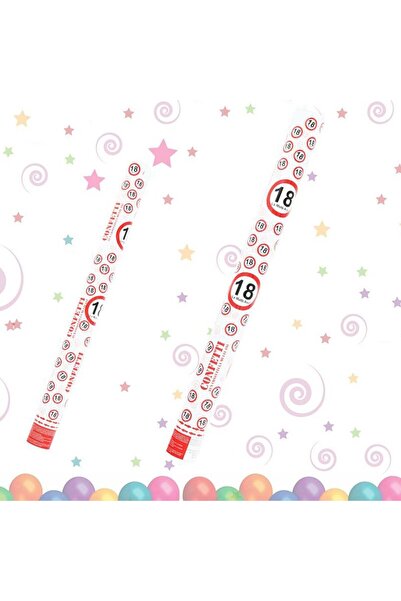 idei Tun de confetti cu mesajul „La mulți ani” pentru a 18-a aniversare, form...