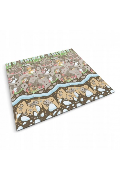 NUKIDO Double-sided, foldable children's play mat, made of odorless XPE foam, in cardboard box