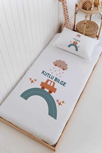 Lilabio İsme Özel %100 Pamuk Bebek Ve Çocuk Tek Kişilik 165 X 225 Cm Pike Tak...